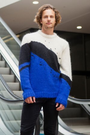 Brushstroke Sweater. Norgäte - Luxury Alpaca Clothing​
