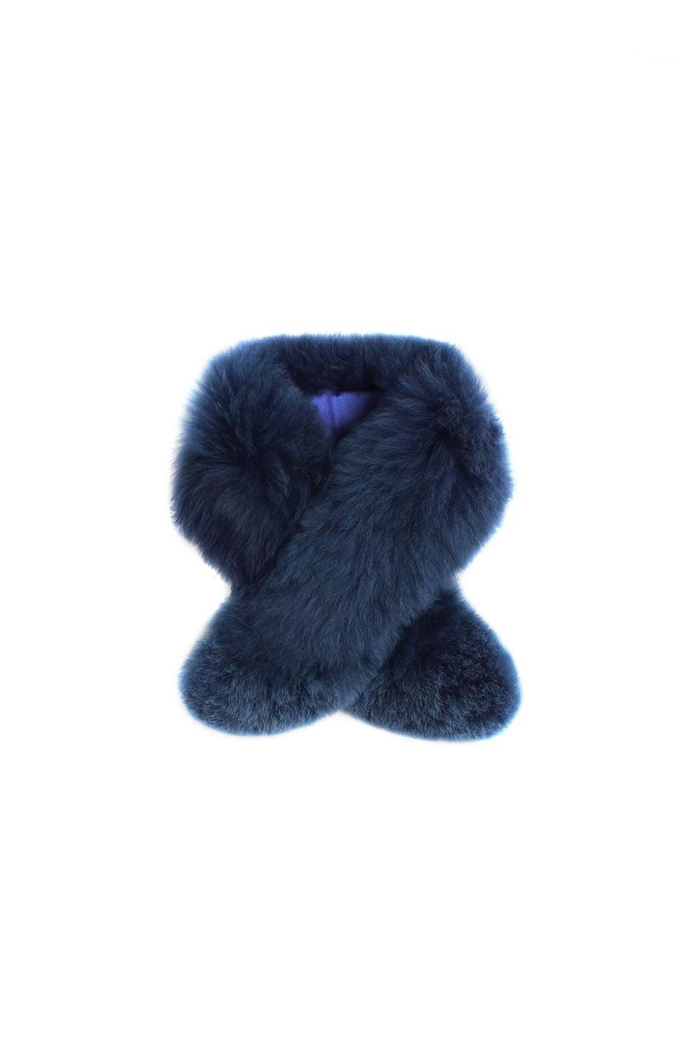 Argon Fur Stole Blue. Norgäte - Luxury Alpaca Clothing